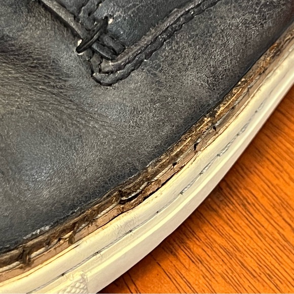 Diesel blue-gray low leather sneakers size 39 (US 8.5) - Picture 13 of 14